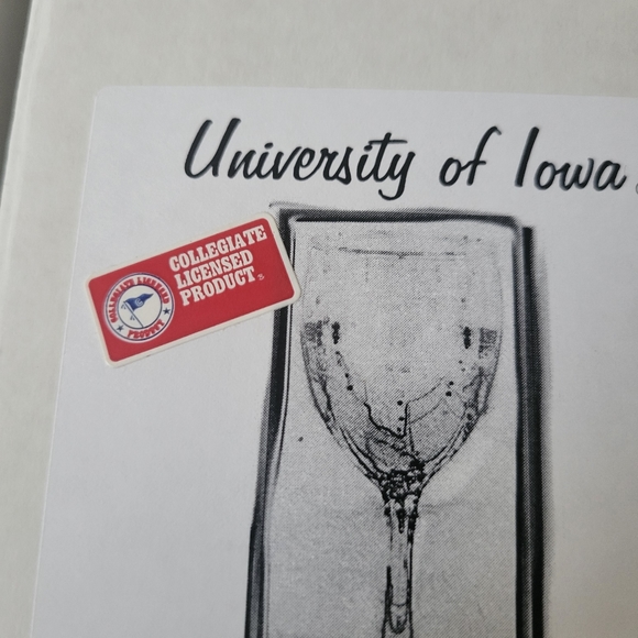 UNIVERSITY OF IOWA WINE GLASSES - Picture 3 of 8